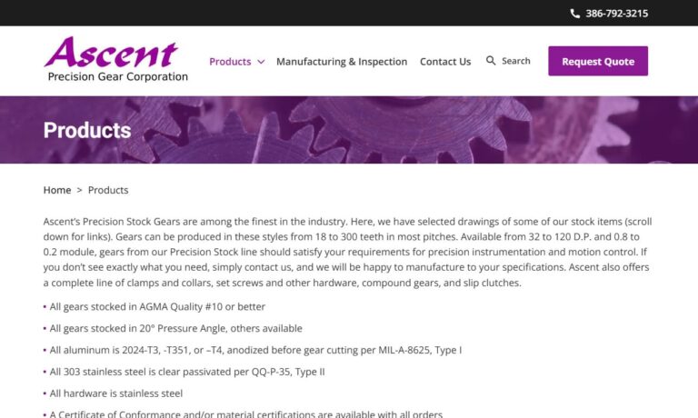 Ascent Precision Gear Corporation